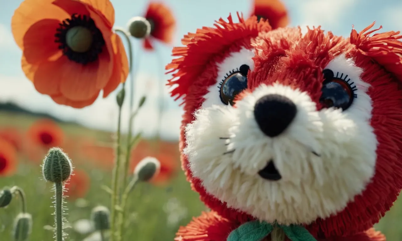 A close-up shot capturing the vibrant colors and intricate stitching of the Best Poppy Playtime stuffed animal, showcasing its adorable face and soft fur, inviting play and cuddles.